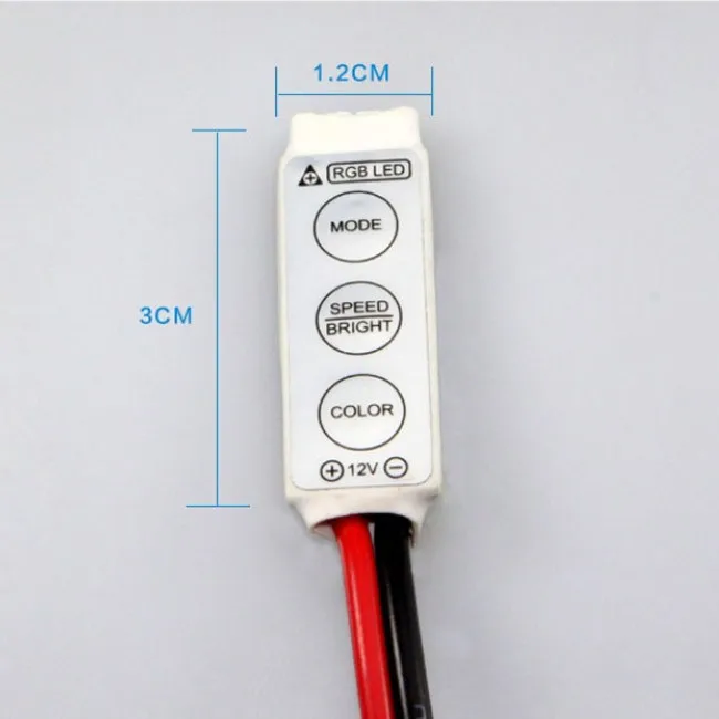 Новинка, 5 шт./лот мин 3key Панели управления rgb 12V 72 Вт светодиодный ленты контроллер PWM 256 для светодиодный светодиодные полосы света Яркость диммер