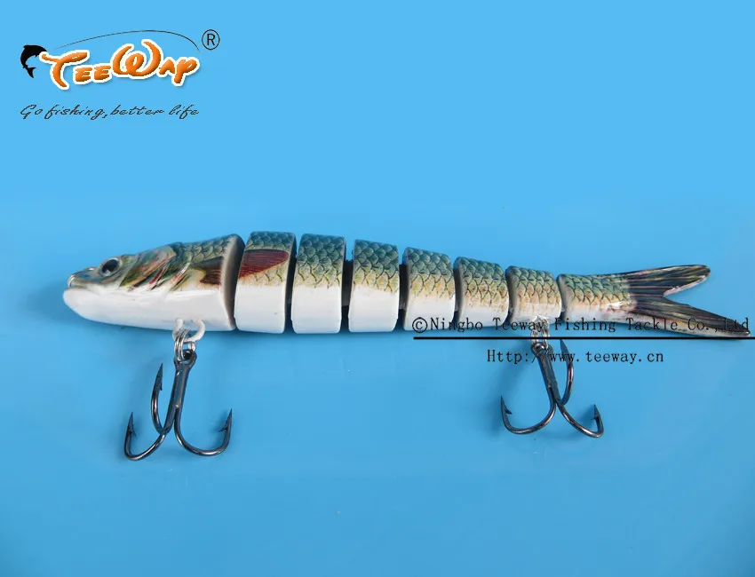 2 шт./лот продукт Рыбалка приманки 8 Сегмент Swimbait Жесткий приманки медленно 30 г 14 см рыболовный крючок снасти FL8-C05