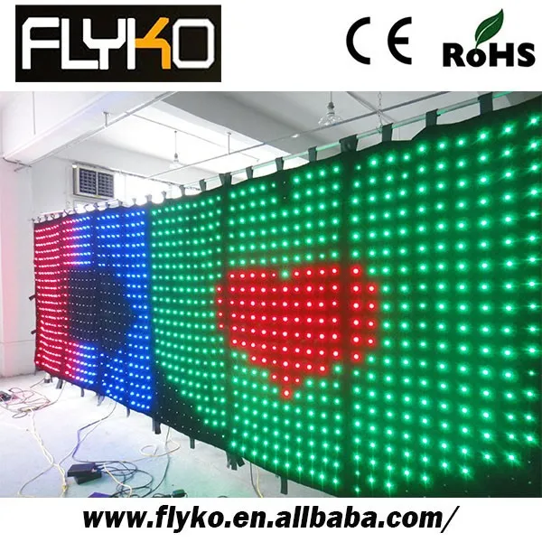Купить дешевые видеозавеса LED светодиодная завеса для зрелищных мероприятий идеальная декорации диджея