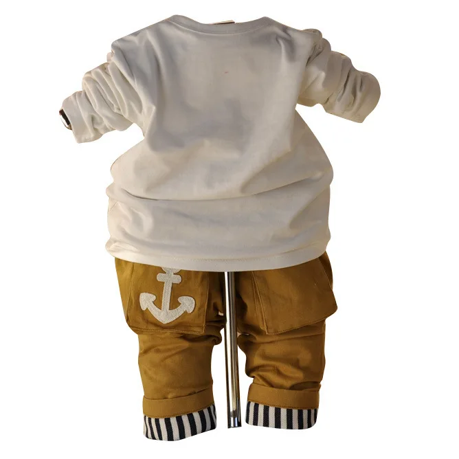 Anlencool/Коллекция 2019 года, пальто Roupas Meninos, новая Корейская одежда для малышей, весенний кардиган в полоску из трех предметов, брендовая