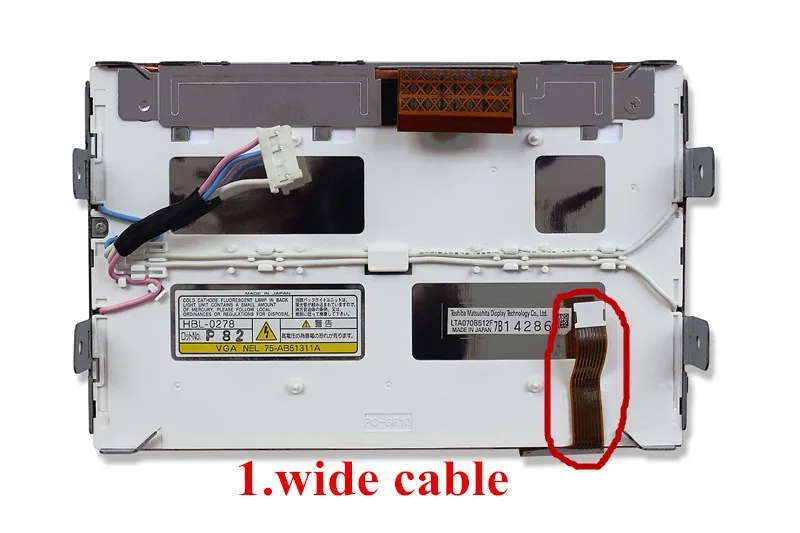 KCVV DHL/EMS " LTA070B512F TFT ЖК-дисплей модуль+ сенсорный экран дигитайзер объектив для автомобиля gps навигация