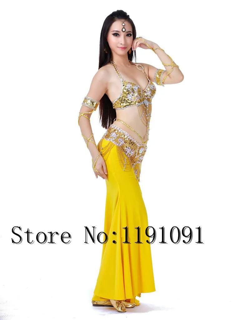 Одежда для индийского беллиданса, 3 компл. Размера S / M / L, 10 цветов 700#