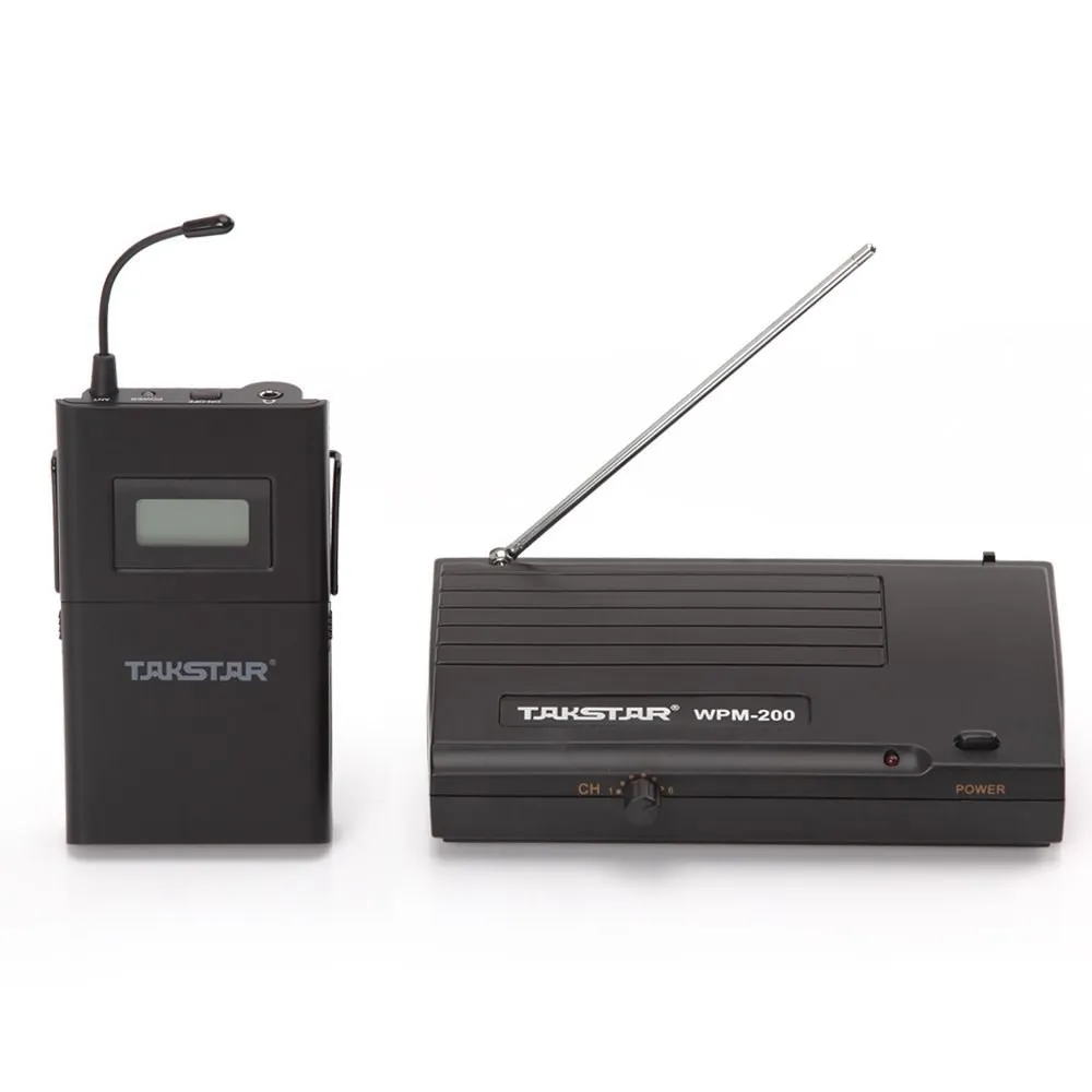 Takstar Wpm-200 UHF 863-865 MHz Беспроводная система монитора в ухо Sterem 1 передатчик 2 приемника сценическая Беспроводная система монитора