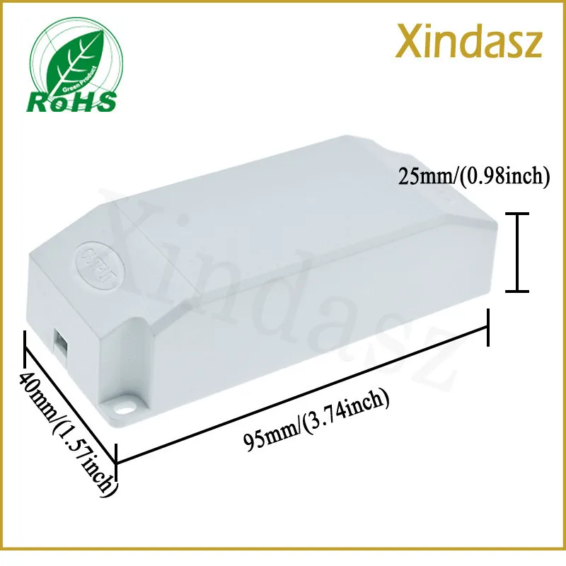 95X40X25 мм 10 шт. в партии Пластиковый корпус для светодиодного драйвера питания abs корпус пластиковый белый корпус защиты питания