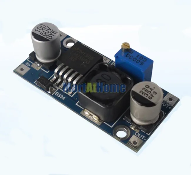 5 шт. Мини DC-DC понижающий преобразователь понижающий модуль LM2596 Вход 3,2 V-40 V выход 1,25 V-35 V 3A Регулируемый# BV252@ CF