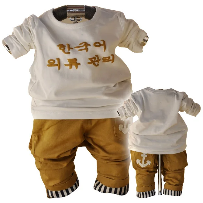 Anlencool/Коллекция 2019 года, пальто Roupas Meninos, новая Корейская одежда для малышей, весенний кардиган в полоску из трех предметов, брендовая