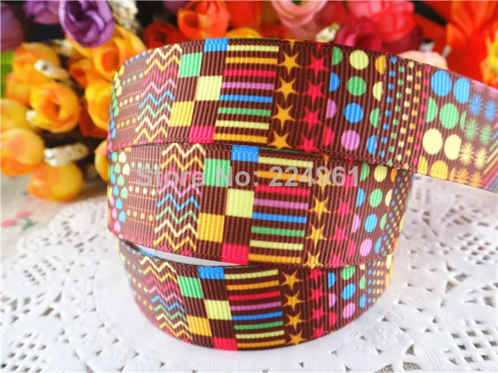 Новое поступление 7/8 ''(22 мм) diy напечатанные ленты из груша мультфильм лента diy банты для волос 50 ярдов WQ14052428