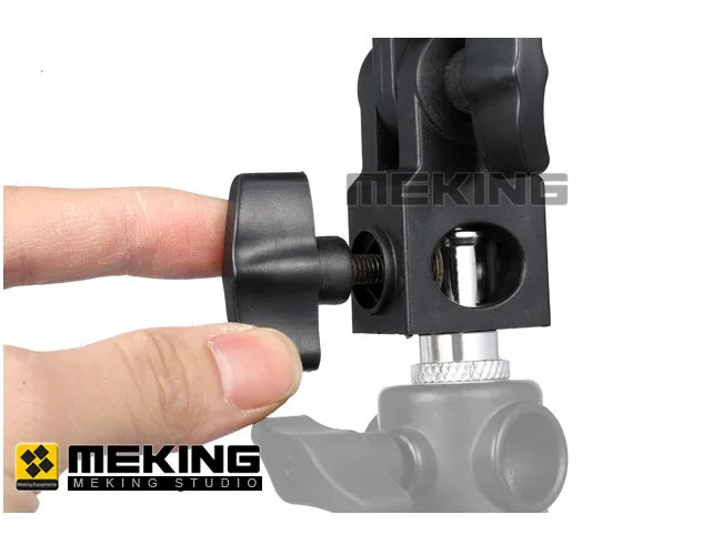 Горячий 2шт Meking Вспышка Горячий башмак Speedlite крепление для зонта держатель Поворотный Светильник Стенд Кронштейн B для триггера Горячий башмак вспышка