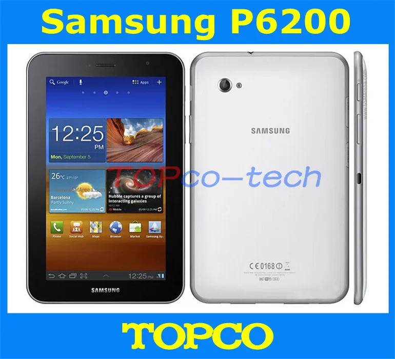 Samsung Galaxy Tab 7,0 Plus P6200 разблокированный Android 3g двухъядерный мобильный телефон планшет " wifi gps 3.15MP 16 Гб Память