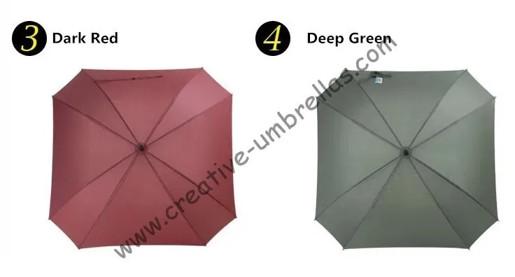 Квадратной формы, 130 см диаметр Гольф зонтик, универсальный firgured shape.14mm вал из стекловолокна и 3.5 мм стекловолокна ребра