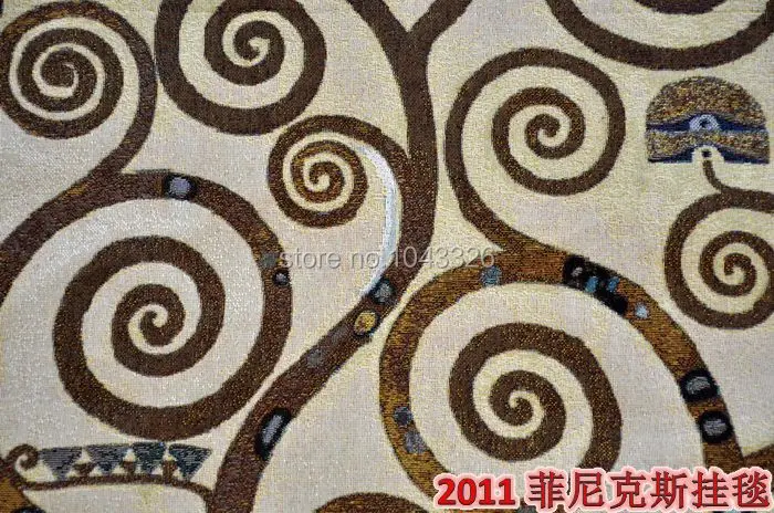 Klimt дерево символ жизни креативный домашний декор 137*70 см пейзаж Картина декоративная настенная вешалка гобелены aubusson гобелены PT-33