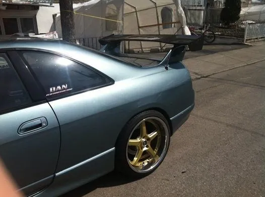 R33 GTS/GTR Би-R Стиль углеродное волокно задний спойлер заднего крыла