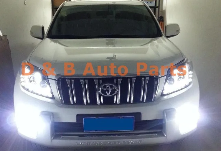 1 пара двойной U Тип ангельские глазки светодиодный фонарь для Toyota Land Cruiser Prado 2010-2013'