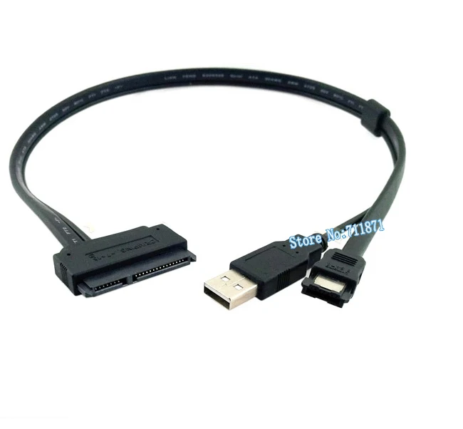 ESATA SATA разъем 50 см ESATA SATA конвертировать линия USB источника питания+ ESATA штекерным 22pin sata подключения 2.5 дюймов жесткий диск