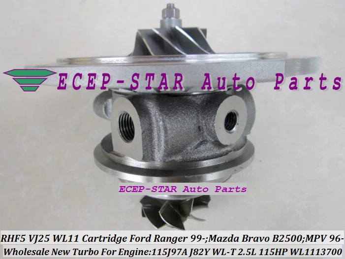 RHF5 VJ25 VB430012 WL1113700 Turbo CHRA Cartridge Turbocharger Core FORD Ranger MAZDA Bravo B2500 MPV 115J97A J82Y WL-T 2.5L 109HP 115HP (2)