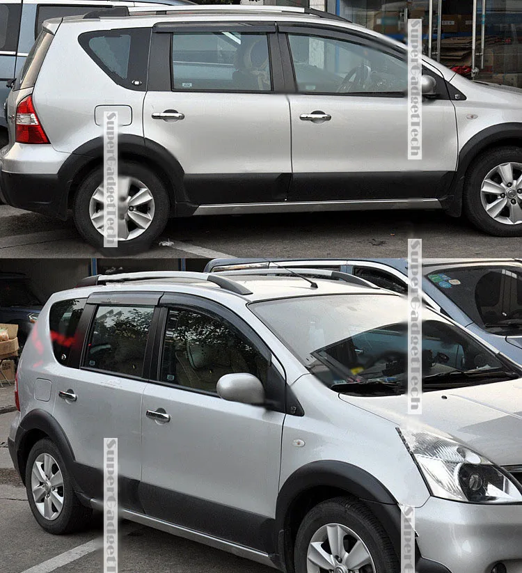 Jinke 4 шт. лопасти боковые окна Дефлекторы двери Солнцезащитный козырек щит для Nissan Livina 2007-2013