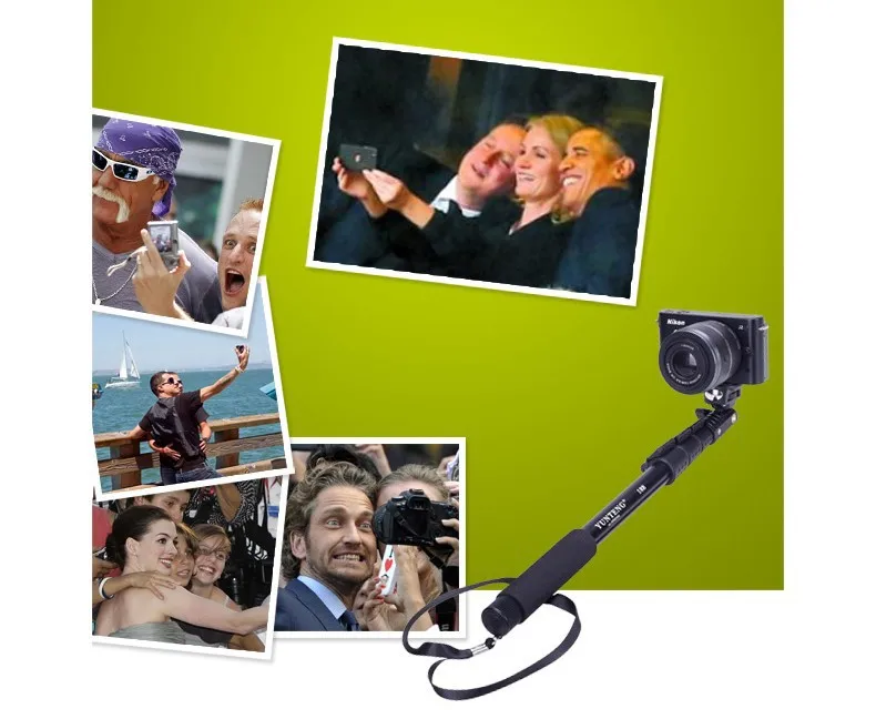 Номер отслеживания+ портативный ручной монопод селфи палка Штатив для Iphone 5S, 6 samsung цифровая камера Gopro Hero камера