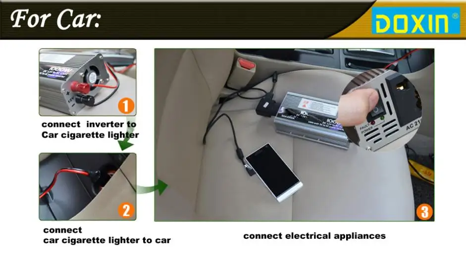 AC/DC/AC автомобильный инвертор 12V 220V 2500W Универсальная Система бесперебойного питания/источник бесперебойного питания UPS