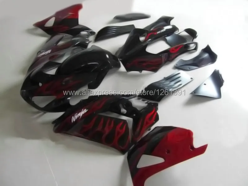 Hotlike+ обтекатель комплект для KAWASAKI NINJA ZX-14R ZZ-R1400 06-09 ZZR1400 ZX 14R 06 07 08 09 ZX 14R 2006 2007 2008 2009 обтекатель flam