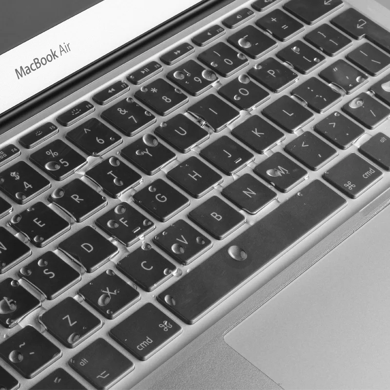 XSKN для A1932 Macbook Air 13 дюймов с Touch ID(+) Ультра тонкий Ясно клавиатуры Обложка протектор Мягкий чехол из искусственной кожи, макет США
