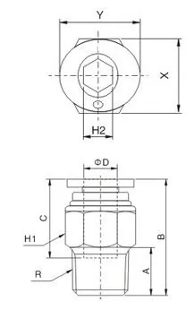 Пневматические установки разъем мужской прямой union. push-в установки PC4-M5 PC4-01 PC4-02 PC6-M5 PC6-01 PC6-02 PC8-01 PC8-02