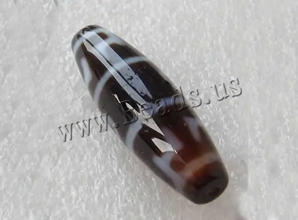 Природный Тибетский agatedzi BeadsJewelry заготовок, Овальные, aaa Класс, 12x38 мм, отверстие: приблизительно 2 мм, 5 шт./лот, Продавец много