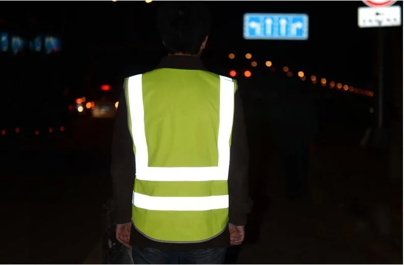 SFvest безопасный светоотражающий жилет строительный жилет защитная одежда Рабочий жилет мульти карман черный жилет