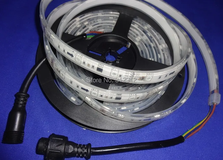 5 м DC12V 30 светодиодов/m10pcs WS2811 IC/метр (10 пикселей) светодиодный цифровой полосы, IP68; эпоксидная смола заполнены в трубки; с 13.5 мм 3 основных