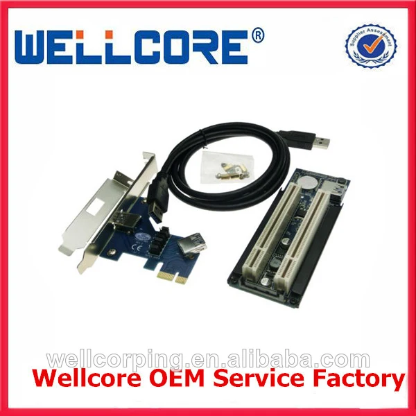 Ноутбук ExpressCard 34 до 2 pci-e 16x слота адаптер PCI Express Riser Card