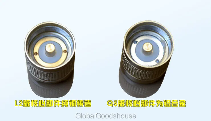 30 компл./лот s1 Cree Q5 фонарик мини зарядки длинные shotswaterproof золото+ 18650 Батарея+ Зарядное устройство