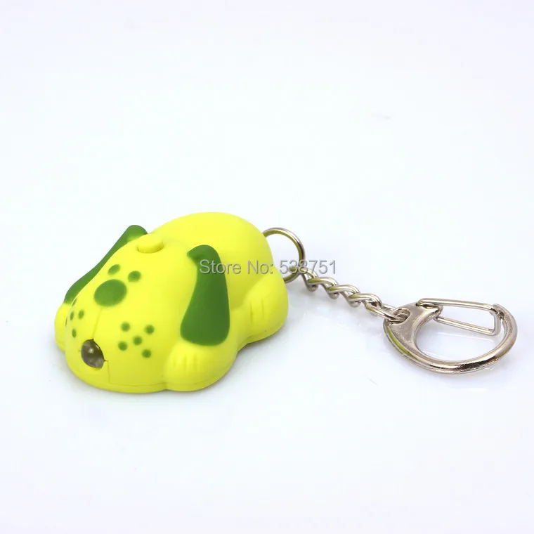 FedEx 100 шт./лот LED животных ленивый собака брелок Звук Свет Key Holder
