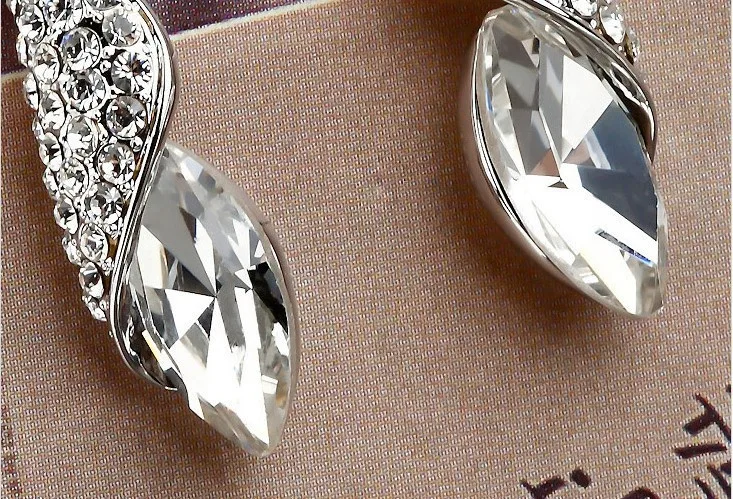 Pendientes Brincos Роскошные Длинные Diamante Серебряный Красный Кристалл серьги Красный горный хрусталь украшения