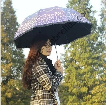Superlight солнца, 100% солнцезащитный крем, UPF> 50 +, ladies'parasol, 8 К ребра, черный серебряное покрытие, карман зонтик, УФ-защита, арочные завязки