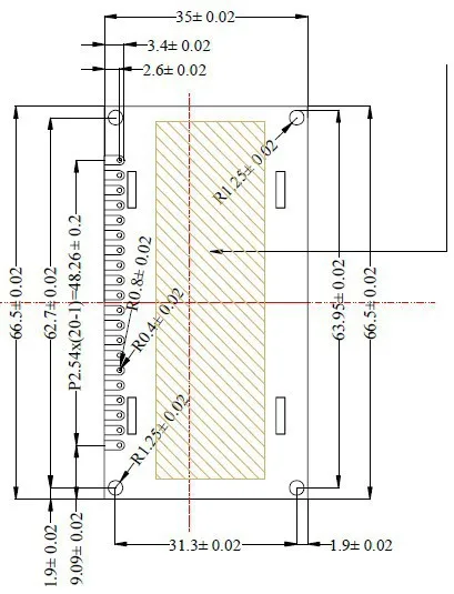 NoEnName_Null 2,3 дюймов 20PIN 8Bit SPI желтый OLED ЖК-дисплей модуль SSD1305 Водительская подушка безопасности 128*32 I2C Интерфейс