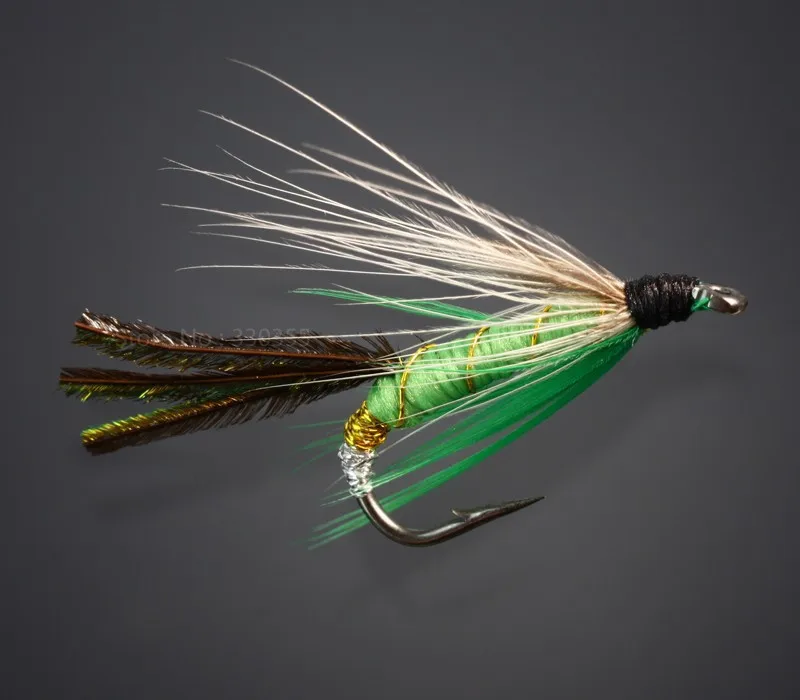 H033-40Pcs Dry Wet Flies Salmon And Trout Fly Fishing Lures