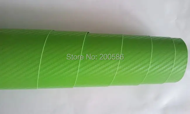 Apple Green 3d-винил с рисунком под углеродное волокно без воздушных пузырей стикер для автомобиля фольга Размер 1,52*30 м/рулон