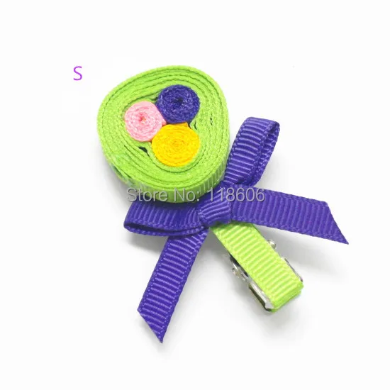 cute Lollipop ribbon sculpture hair bow for Kids 20.jpg