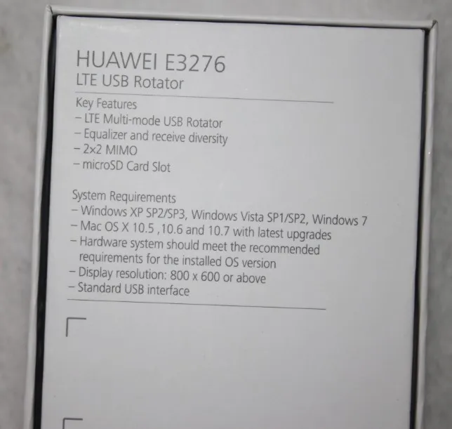 Huawei E3276s-150 LTE FDD800/900/1800/2100/2600 МГц беспроводной usb модем