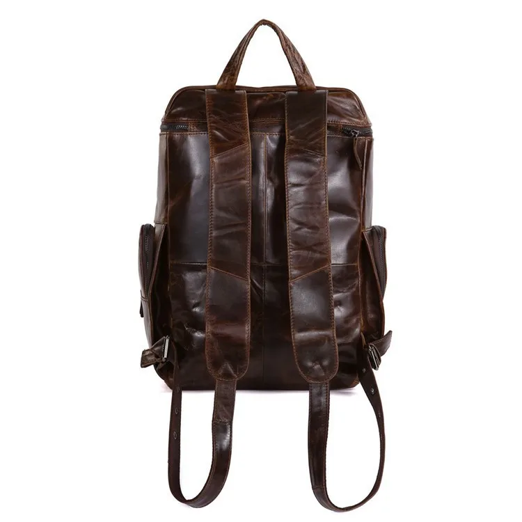 Ковбой Винтаж пояса из натуральной кожи кофе модные повседневные Рюкзаки Дорожные сумки 7202C
