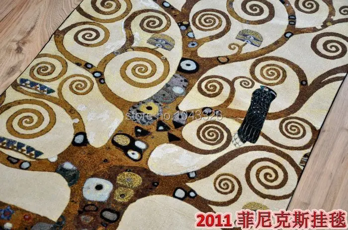Klimt дерево символ жизни креативный домашний декор 137*70 см пейзаж Картина декоративная настенная вешалка гобелены aubusson гобелены PT-33