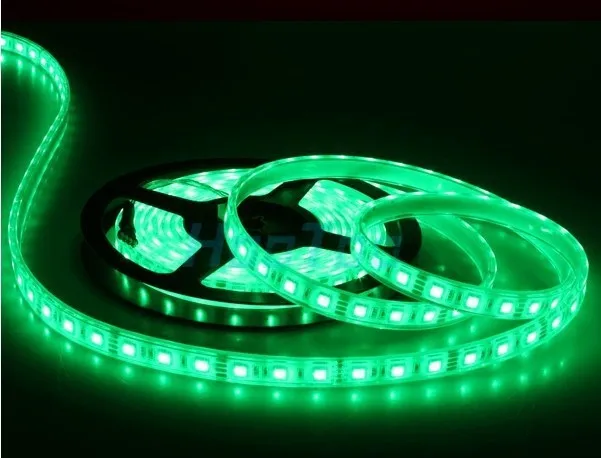 5 м/roll 150 LED RGB SMD 5050 Гибкая Нет Водонепроницаемый светодиодные полосы света with44key ИК-пульт и 3A 12 В адаптер для украшения дома