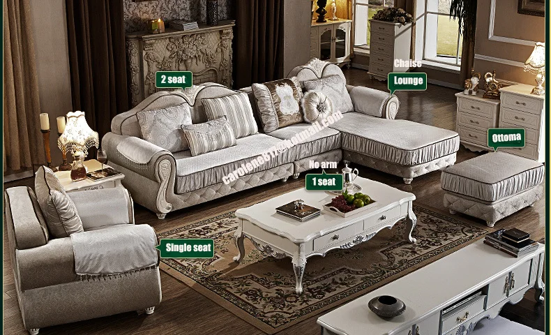 1+ 2 сиденья+ гостиная L форма ткань гостиная диван набор комбинация