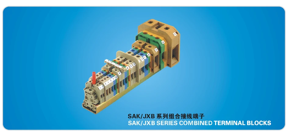 SAK/JXB серии universa соединительные заземляющие клеммные блоки/заземляющие клеммные комплекты на din-рейку, Тип: EK-10/35(STK-10JD