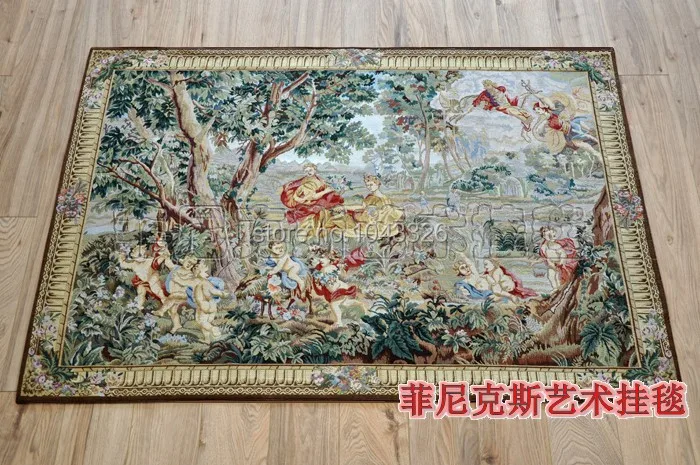 140*100 см классический европейский Императорский сад мягкая ткань художественный гобелен настенные гобелены для украшения дома PT-43