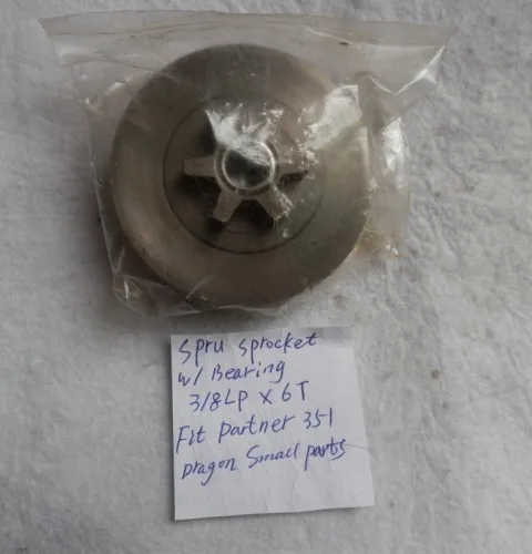 SPUR SPROCKET WITH BEARING 3-8LP 6T PARTNER POLAN 351 7