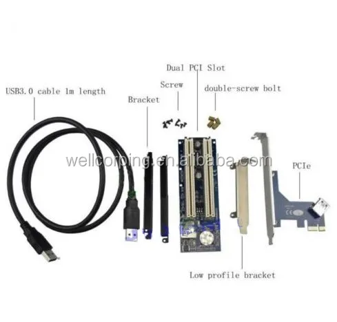 Ноутбук ExpressCard 34 до 2 pci-e 16x слота адаптер PCI Express Riser Card