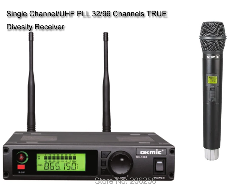 OK-1000 5 H Профессиональный UHF/PLL 32/96 Настоящее Разнообразие беспроводной микрофон системы 5 H ручной передатчик