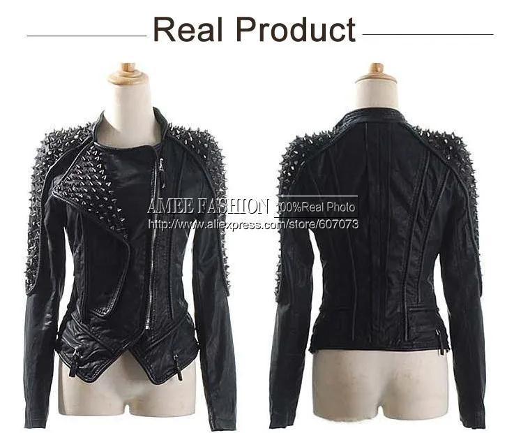 pu leather jacket