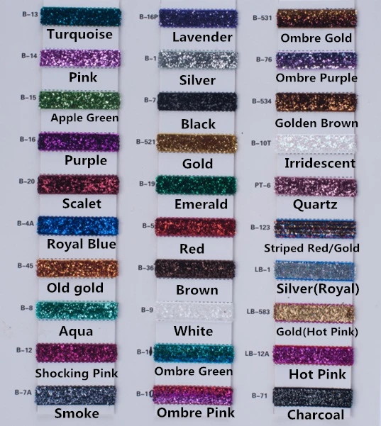 glitter color cards(Name)