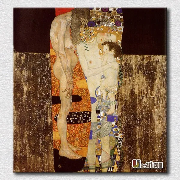 Весомый три года женщины от Gustav Klimt ручная масляная живопись для спальни уникальный подарок для друзей
